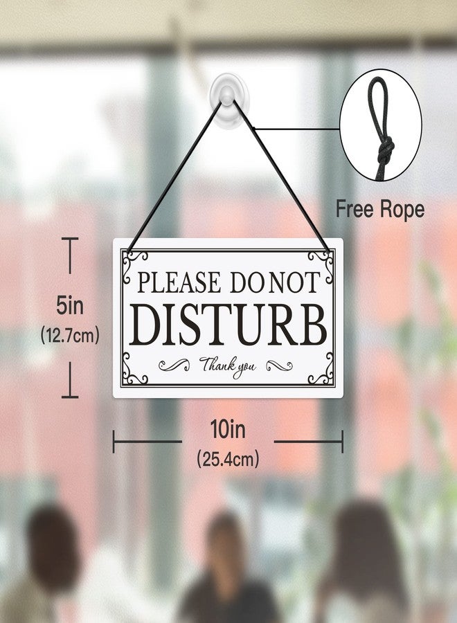 Putuo Decor Please Do Not Disturb Sign, Office, Business, Treatment, Clinic, Restroom Decor, 10x5 Inches PVC Reversible Double Sided - Image 2